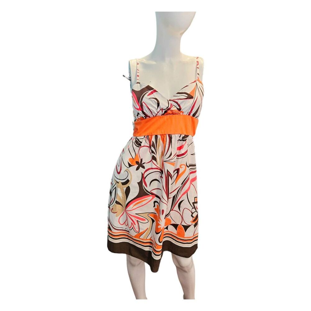 My Michelle Floral Print Strappy Sundress Cotton Size 7